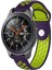 Galaxy Watch Için Çift Renkli Bilek Kayışı Watch Band 46MM Mor + Nane Yeşili (Yurt Dışından) 1