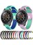 Galaxy Watch Için Çift Renkli Bilek Kayışı Watch Band 46MM Mor + Nane Yeşili (Yurt Dışından) 4