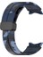 Samsung Galaxy Watch Için Silikon Watch Band5 / 5 Pro / Watch 4 / 4 Klasik Kamuflaj Gece Mavisi (Yurt Dışından) 3