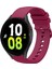 Samsung Galaxy Watch5 44MM Şarap Kırmızısı Için Silikon Saat Bandı (Yurt Dışından) 1