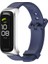 Samsung Galaxy Fit 2 Gece Mavisi Gümüş Için Silikon Saat Bandı (Yurt Dışından) 1