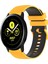 Samsung Galaxy Watch Active2 Için Silikon Watch Band 44MM Sarı+Siyah (Yurt Dışından) 1