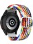Samsung Galaxy Watch4 40MM / 44MM Gökkuşağı Için Dokuma Watch Band (Yurt Dışından) 1