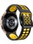 Silikon Watch Band Samsung Galaxy Watch 4 Için Clic 42MM Samsung Galaxy Watch 4 Classic Için 42MM Siyah+Sarı (Yurt Dışından) 2