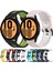 Samsung Galaxy Watch 4 44MM Siyah+Gri Için Silikon Watch Band (Yurt Dışından) 4