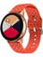 Samsung Galaxy Watch4 Classic Için Silikon Kayış 42/46MM Turuncu (Yurt Dışından) 1