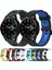 Samsung Galaxy Watch 4 Classic Için Silikon Watch Band 46MM Beyaz+Siyah (Yurt Dışından) 4