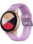 Samsung Galaxy Watch4 40/44MM Mor Parıltılı Silikon Kayış (Yurt Dışından) 1