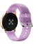 Samsung Galaxy Watch4 40/44MM Mor Parıltılı Silikon Kayış (Yurt Dışından) 3