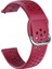 20MM Huami Amazfit Gts/samsung Galaxy Izle Aktif 2/huawei Izle Gt2 42MM Iç Toka Nefes Alabilen Saat Kayışı Şarap Kırmızı (Yurt Dışından) 1