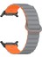 Samsung Galaxy Watch Ultra Için 47MM Manyetik Silikon Kayış Gri Turuncu (Yurt Dışından) 3
