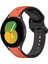 Samsung Galaxy Watch 5 44MM Turuncu+Siyah Için Silikon Watch Band (Yurt Dışından) 1