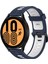 Samsung Galaxy Watch 4 44MM Koyu Mavi+Beyaz Için Silikon Watch Band (Yurt Dışından) 1