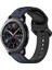 Samsung Gear S3 Frontier Gece Mavisi + Siyah Için Dışbükey Döngü Silikon Kayış (Yurt Dışından) 1