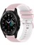 Samsung Galaxy Watch4 Clic 42MM Pembe+Beyaz Için Silikon Saat Bandı (Yurt Dışından) 1