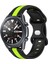 Samsung Galaxy Watch3 45MM Siyah+Yeşil Için Silikon Saat Bandı (Yurt Dışından) 1