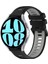 Samsung Galaxy Watch 6 44MM Siyah+Gri Için 20MM Silikon Kayış (Yurt Dışından) 1