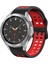 Silikon Watch Band Samsung Galaxy Watch 4 Için Clic 46MM Samsung Galaxy Watch 4 Classic Için 46MM Siyah+Kırmızı (Yurt Dışından) 1
