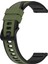Samsung Gear S3 Frontier Için Iki Renkli Silikon Saat Bandı Ordu Yeşili + Siyah (Yurt Dışından) 2