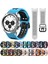 Silikon Watch Band Samsung Galaxy Watch 4 Için Clic 42MM Samsung Galaxy Watch 4 Classic Için 42MM Gece Mavisi + Siyah (Yurt Dışından) 4