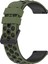 Samsung Gear S3 Frontier Için Iki Renkli Silikon Saat Bandı Ordu Yeşili + Siyah (Yurt Dışından) 2