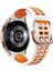 Galaxy Watch Active 2 Beyaz+Turuncu Için Silikon Watch Band (Yurt Dışından) 2
