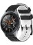 Samsung Galaxy Watch 46MM Siyah+Beyaz Için Iki Renkli Silikon Saat Bandı (Yurt Dışından) 1