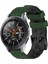 Samsung Galaxy Watch 46MM Ordu Yeşili+Siyah Için Iki Renkli Silikon Saat Bandı (Yurt Dışından) 1