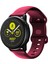 Kordonlu Saat 22MM Samsung Galaxy Watch Active 3 45MM Şarap Kırmızısı Için (Yurt Dışından) 3
