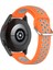 Samsung Galaxy Watch4 Için 40MM Silikon Kayış Turuncu Gri (Yurt Dışından) 4