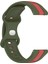 Samsung Galaxy Watch 4 Clic 46MM Kırmızı+Ordu Yeşili Için Silikon Watch Band (Yurt Dışından) 3