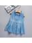 Kızlar Katı Kolsuz Prenses Denim Elbiseler Kıyafetler Sundress (Yurt Dışından) 1