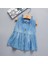 Kızlar Katı Kolsuz Prenses Denim Elbiseler Kıyafetler Sundress (Yurt Dışından) 2