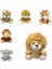 Orman Hayvanları Orman Hayvanları Dolması Bebek Kolye Çanta Dekorasyon Maymun Kaplan Orman Hayvanları Peluş Anahtarlık Mini 10 cm Peluş Bebek Anahtarlık Noel (Yurt Dışından) 5