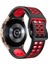 Samsung Galaxy Watch 5 Pro 45MM Siyah+Kırmızı Için Silikon Watch Band (Yurt Dışından) 2