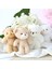 Baba & MUMMY-12CM Ayı Peluş Oyuncaklar Mini Bebekler Küçük Düğün Parti Için Sevimli Kolye Oyuncak Anahtarlık (Yurt Dışından) 4