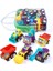 6 Adet/grup Bebek Oyuncakları Mini Inşaat Araç Arabalar-Çimento, Buldozer, Yol Silindiri, Ekskavatör, Damperli Kamyon, Traktör Oyuncaklar Çocuk Için (Yurt Dışından) 3