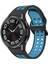 Samsung Galaxy Watch 6 Classic Için Silikon Kayış 47MM Siyah + Mavi (Yurt Dışından) 1