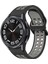 Samsung Galaxy Watch 6 Classic Için Silikon Kayış 47MM Siyah + Gri (Yurt Dışından) 1
