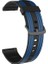 20MM D Silikon Kayış Siyah Mavi (Yurt Dışından) 3