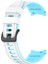 Silikon Kayış Samsung Galaxy Watch4 Için Clic 42MM / 46MM Samsung Galaxy Watch4 Classic Için 42MM / 46MM Beyaz Gök Mavisi (Yurt Dışından) 1