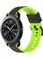 Samsung Gear S3 Frontier Siyah+Limon Yeşili Için Iki Renkli Silikon Saat Bandı (Yurt Dışından) 1