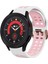 Samsung Galaxy Watch 5 40MM Beyaz+Pembe Için Silikon Watch Band (Yurt Dışından) 1