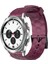 Samsung Galaxy Watch 4 Clic 42MM Şarap Kırmızısı Için Silikon Watch Band (Yurt Dışından) 1