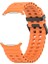 Samsung Galaxy Watch Ultra 47MM Turuncu Için Ocean Silikon Kayış (Yurt Dışından) 4