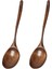 Vintage Çin Tarzı El Işi Ahşap Çorba Kaşığı 2'li Set, Akşam Yemeği, Salata Tatlıları, Atıştırmalıklar, Pilav, Çorba, Meyve (Yurt Dışından) 1