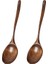 Vintage Çin Tarzı El Işi Ahşap Çorba Kaşığı 2'li Set, Akşam Yemeği, Salata Tatlıları, Atıştırmalıklar, Pilav, Çorba, Meyve (Yurt Dışından) 2