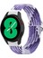 Samsung Galaxy Watch4 Için Dokuma Watch Band 40MM / 44MM Üzüm Moru (Yurt Dışından) 1