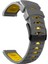 Samsung Galaxy Watch 46MM Gri Sarı Için Silikon Kayış (Yurt Dışından) 3