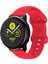 Kordonlu Saat 22MM Samsung Galaxy Watch Active 3 45MM Kırmızı (Yurt Dışından) 3
